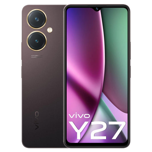 (Refurbished) Vivo Y27 (Burgundy Black, 6GB RAM, 128GB Storage) with No Cost EMI/Additional Exchange Offers - Triveni World