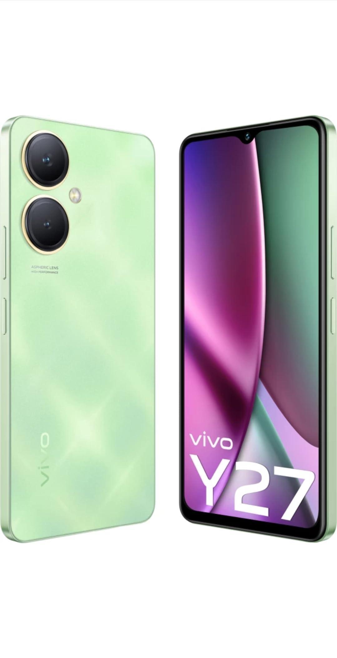 (Refurbished) Vivo Y27 (Garden Green, 6GB RAM, 128GB Storage) Without Offers - Triveni World