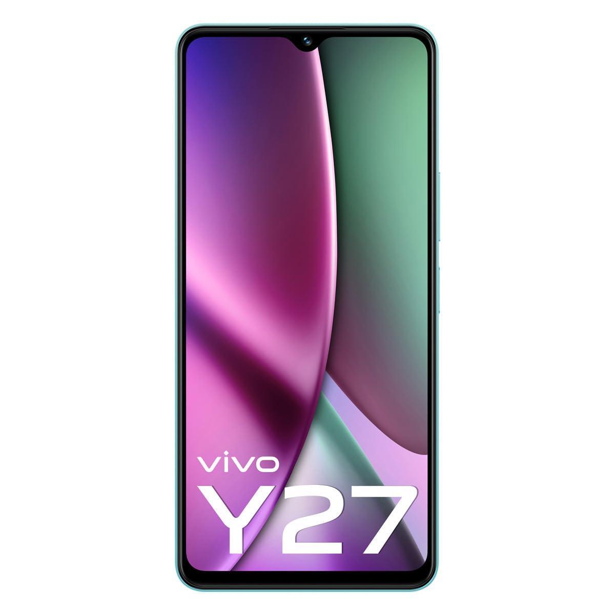 (Refurbished) vivo Y27 (Sea Blue, 6GB RAM, 128GB Storage) with No Cost EMI/Additional Exchange Offers - Triveni World