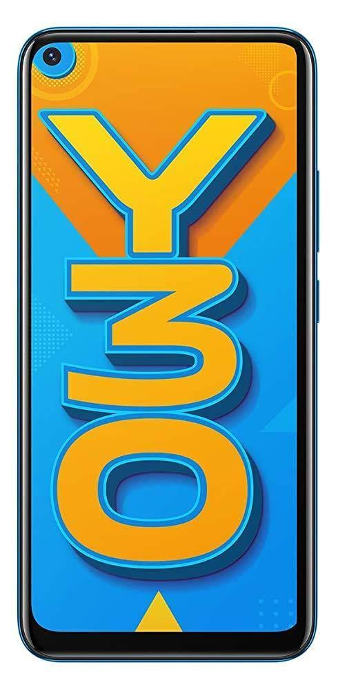 (Refurbished) Vivo Y30 (Dazzle Blue, 4GB RAM, 128GB Storage) Without Offer - Triveni World