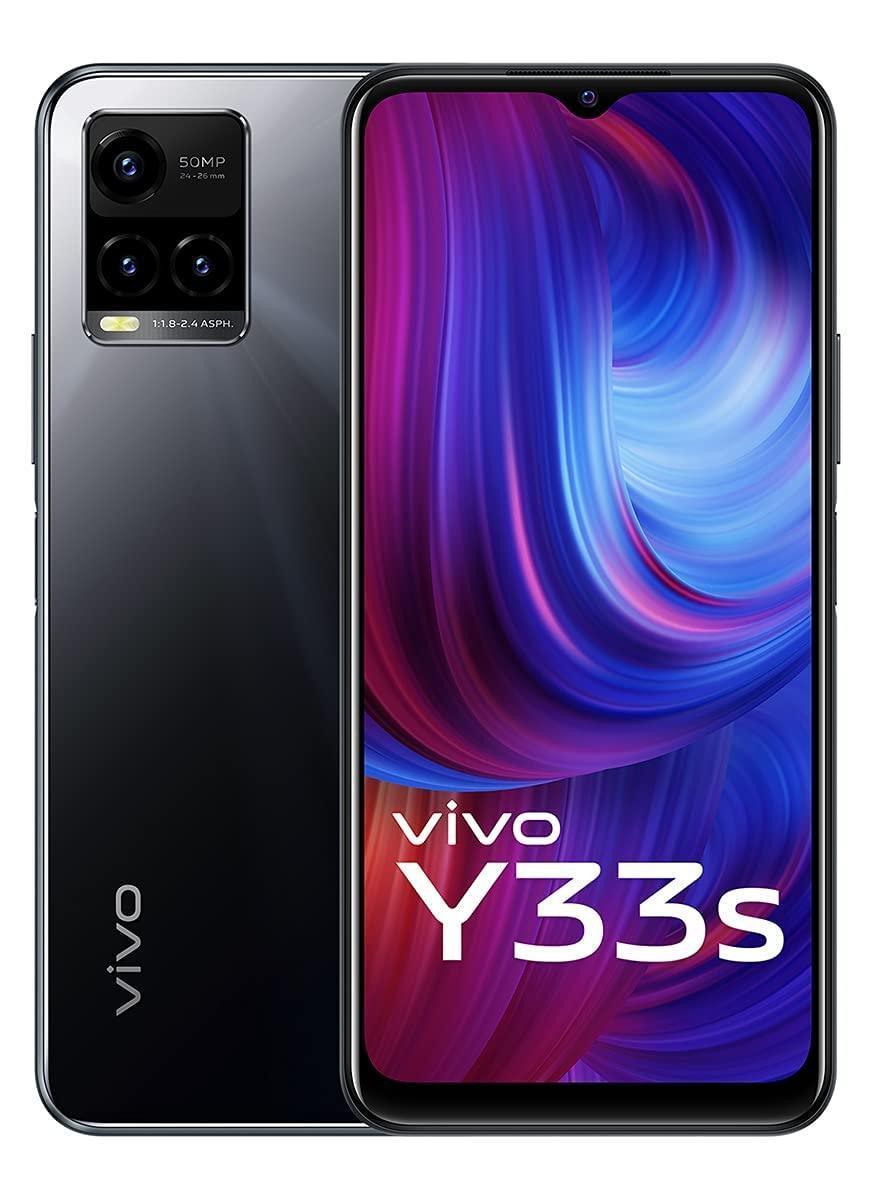 (Refurbished) Vivo Y33s (Mirror Black, 8GB RAM, 128GB Storage) Without Offers - Triveni World