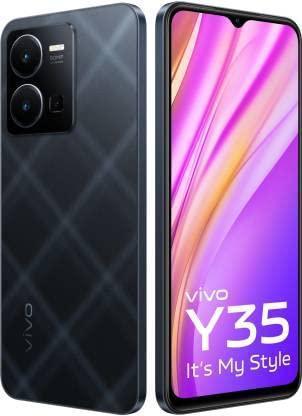 (Refurbished) Vivo Y35 (Agate Black, 8GB RAM, 128GB Storage) with No Cost EMI/Additional Exchange Offers - Triveni World