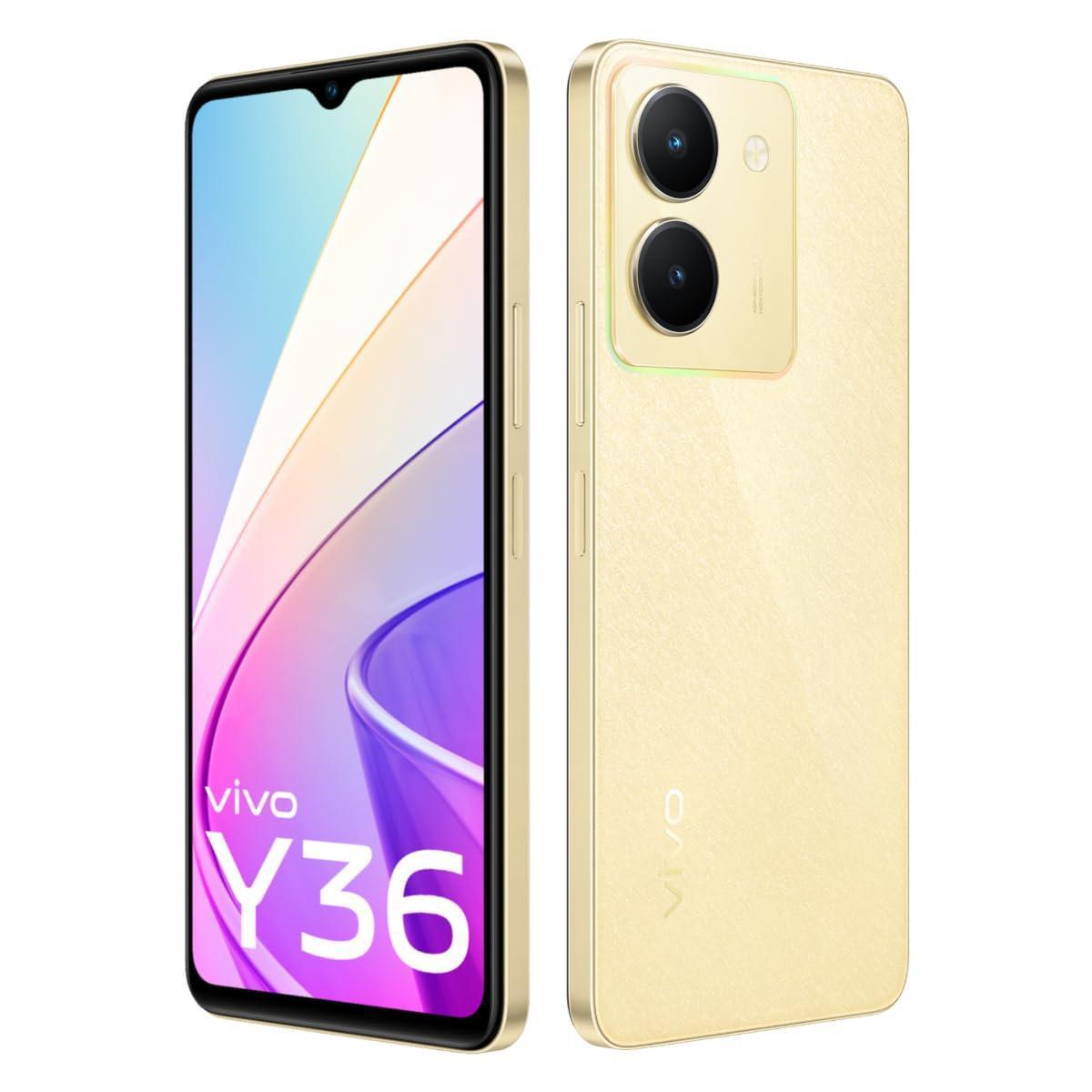 (Refurbished) vivo Y36 (Vibrant Gold, 8GB RAM, 128GB Storage) with No Cost EMI/Additional Exchange Offers - Triveni World