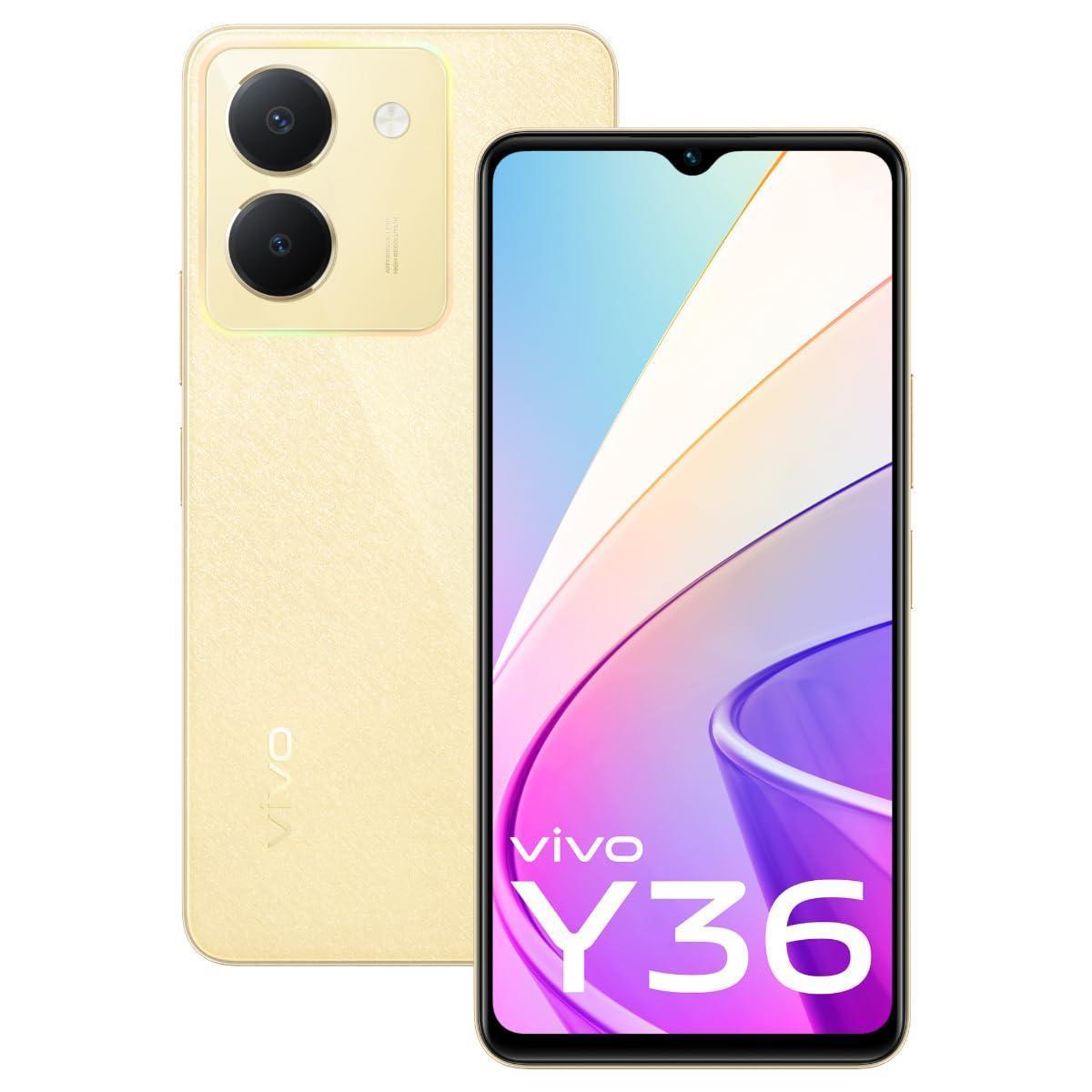 (Refurbished) vivo Y36 (Vibrant Gold, 8GB RAM, 128GB Storage) with No Cost EMI/Additional Exchange Offers - Triveni World