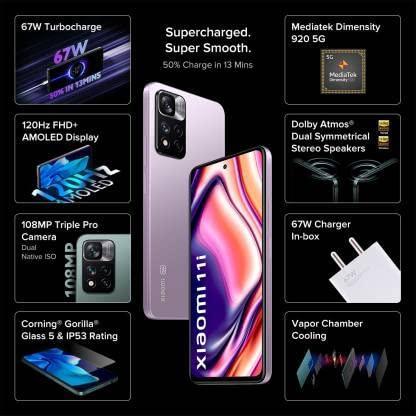 (Refurbished) Xiaomi 11i 5G (Purple Mist, 6GB RAM, 128GB Storage) - Triveni World