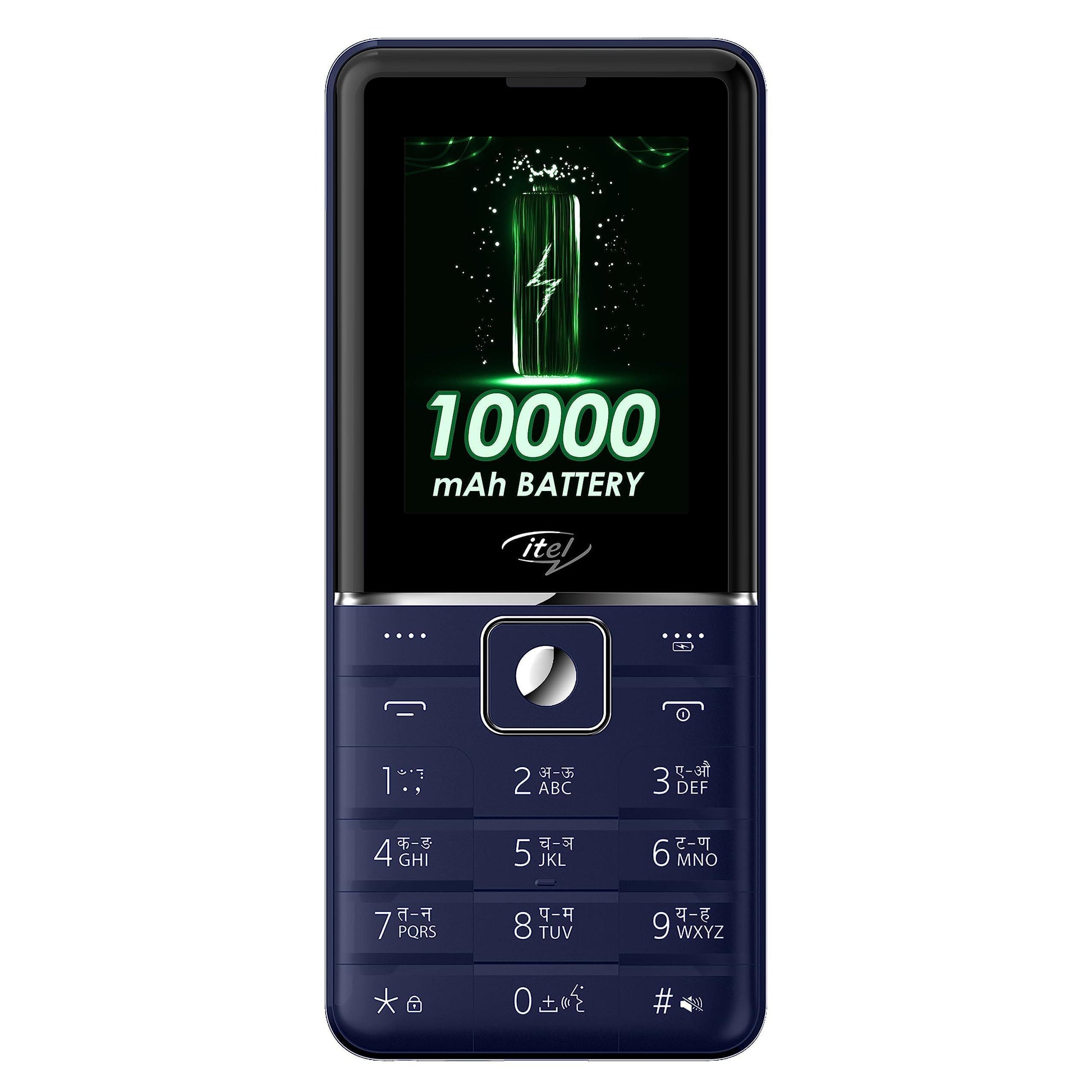 (Renewed) Itel Power 900 Power Bank Mobile Phone,10000 mAh with 7 Months Battery Back up, 10W Charging Support and 2.8 inch Display | Black - Triveni World