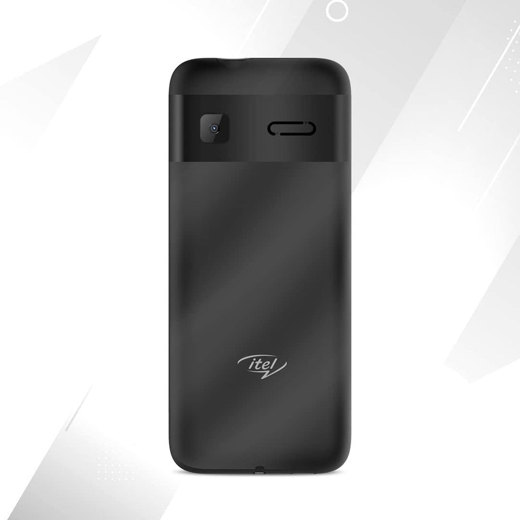 (Renewed) Itel Power110N Comes with Big Battery of 2500 mAh with 12 Days Battery Backup, LetsChat, Big LED Torch, Vibration Mode, 09 Input Language Support_ Black - Triveni World