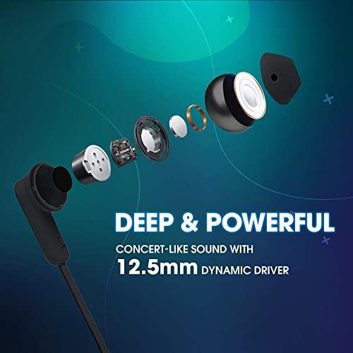 (Renewed) JBL Tune 215BT in-Ear Wireless Bluetooth Headphones with Mic, 16 Hours Playtime, Deep Bass, Quick Charge, Multi-Point Connection and Tangle Free Cable (Black) - Triveni World