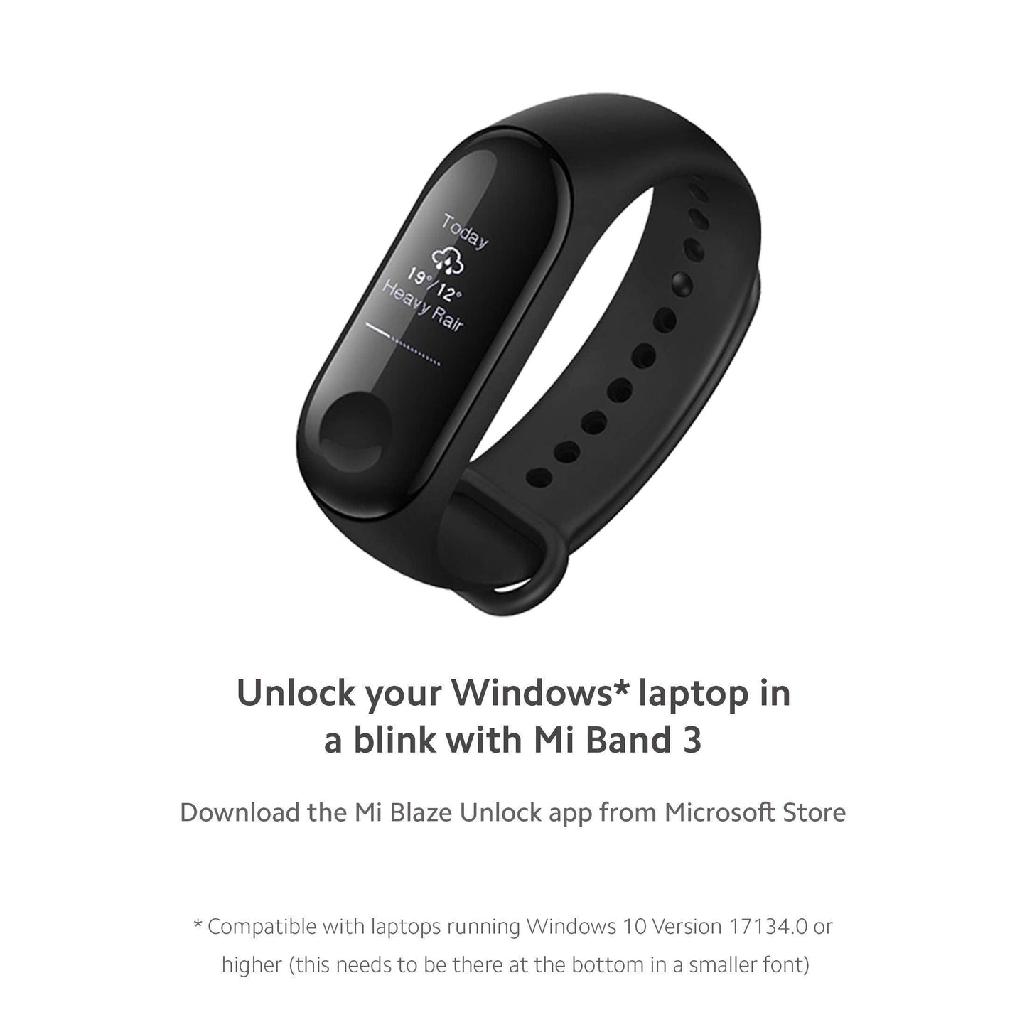 (Renewed) Mi Band 3 - Black - Triveni World