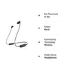 (Renewed) Sony WI-C100 Wireless Earphones with 25 Hrs Battery, Quick Charge, DSEE-Upscale, Splash Proof (IPX4), 360RA, Clear Bass, Fast Pair, in-Ear Bluetooth Headset with mic (Black) - Triveni World