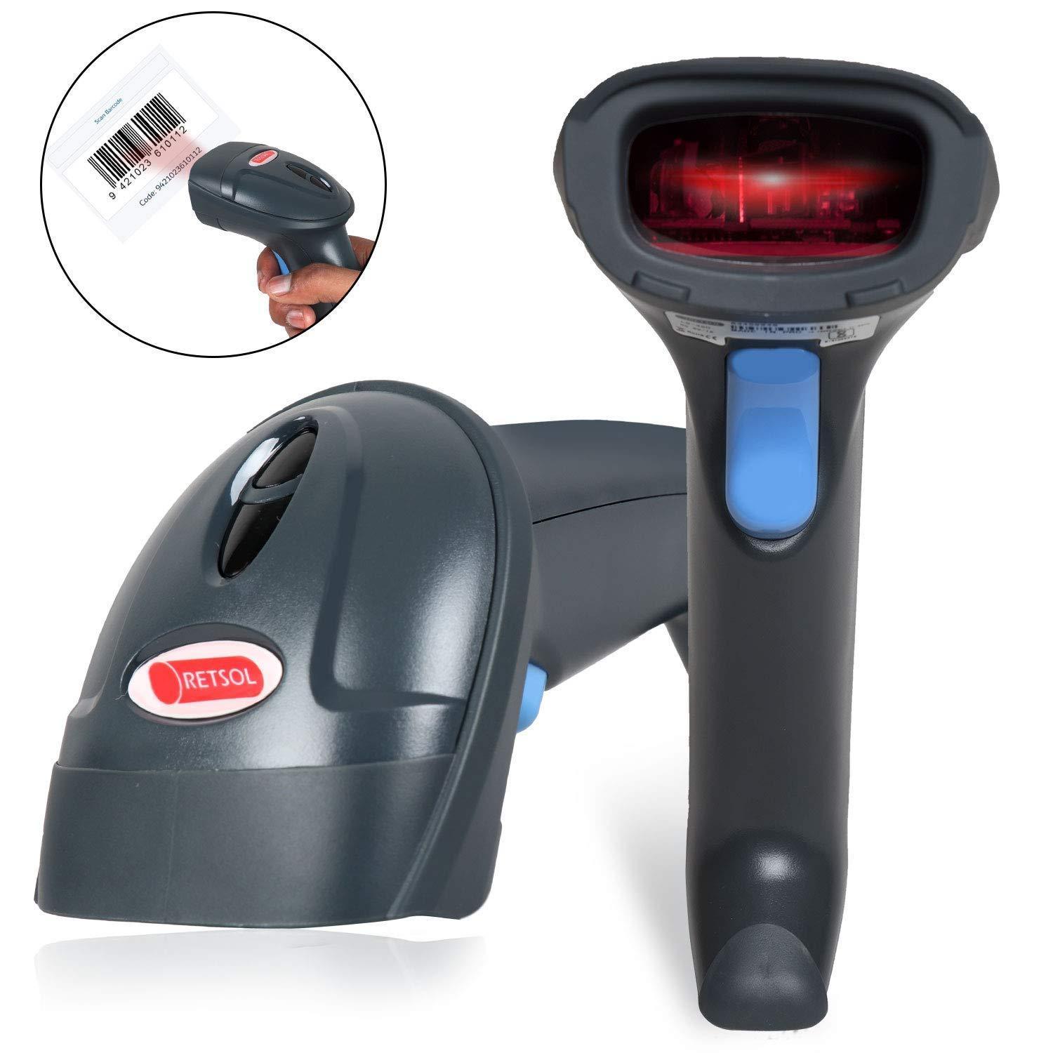 RETSOL LS 450 Laser Barcode Scanner BIS Approved Handheld 1D USB Wired Barcode Reader Optical Laser High Speed for POS System Supermarket - Triveni World