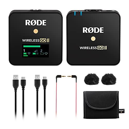 Rode Wireless GO II Single Channel Wireless Microphone System, Black (Model Number : Wireless Go II Single) - Triveni World