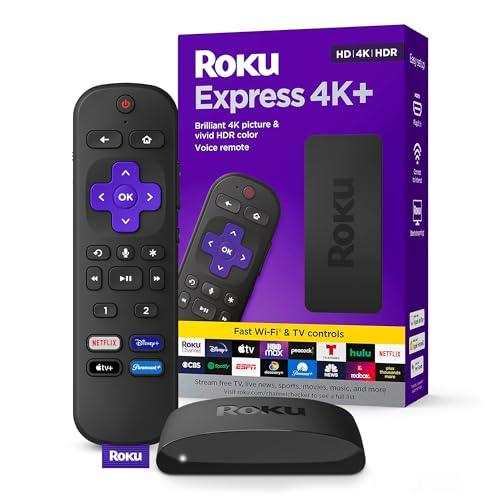 Roku Express 4K+ | Roku Streaming Device 4K/HDR, Roku Voice Remote, Free & Live TV - Triveni World