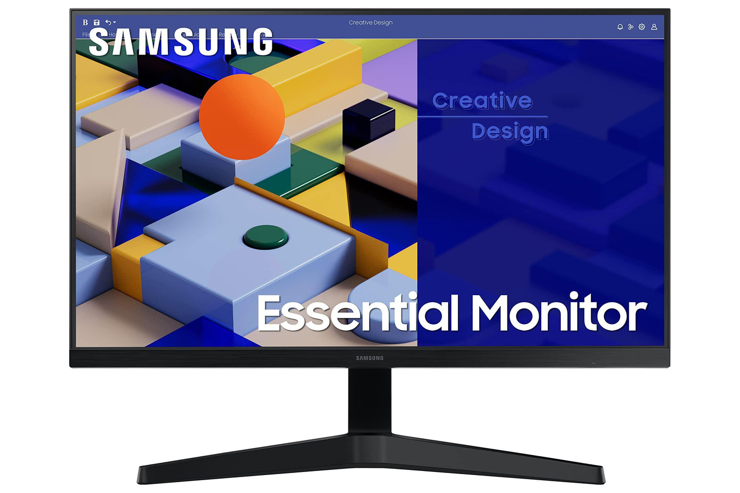 Samsung 24-inch (60.46cm) FHD Flat 1,920 x 1,080 Monitor, IPS, 75 Hz, Bezel Less Design, AMD FreeSync, Flicker Free, HDMI, D-sub, (LS24C310EAWXXL, Black) - Triveni World