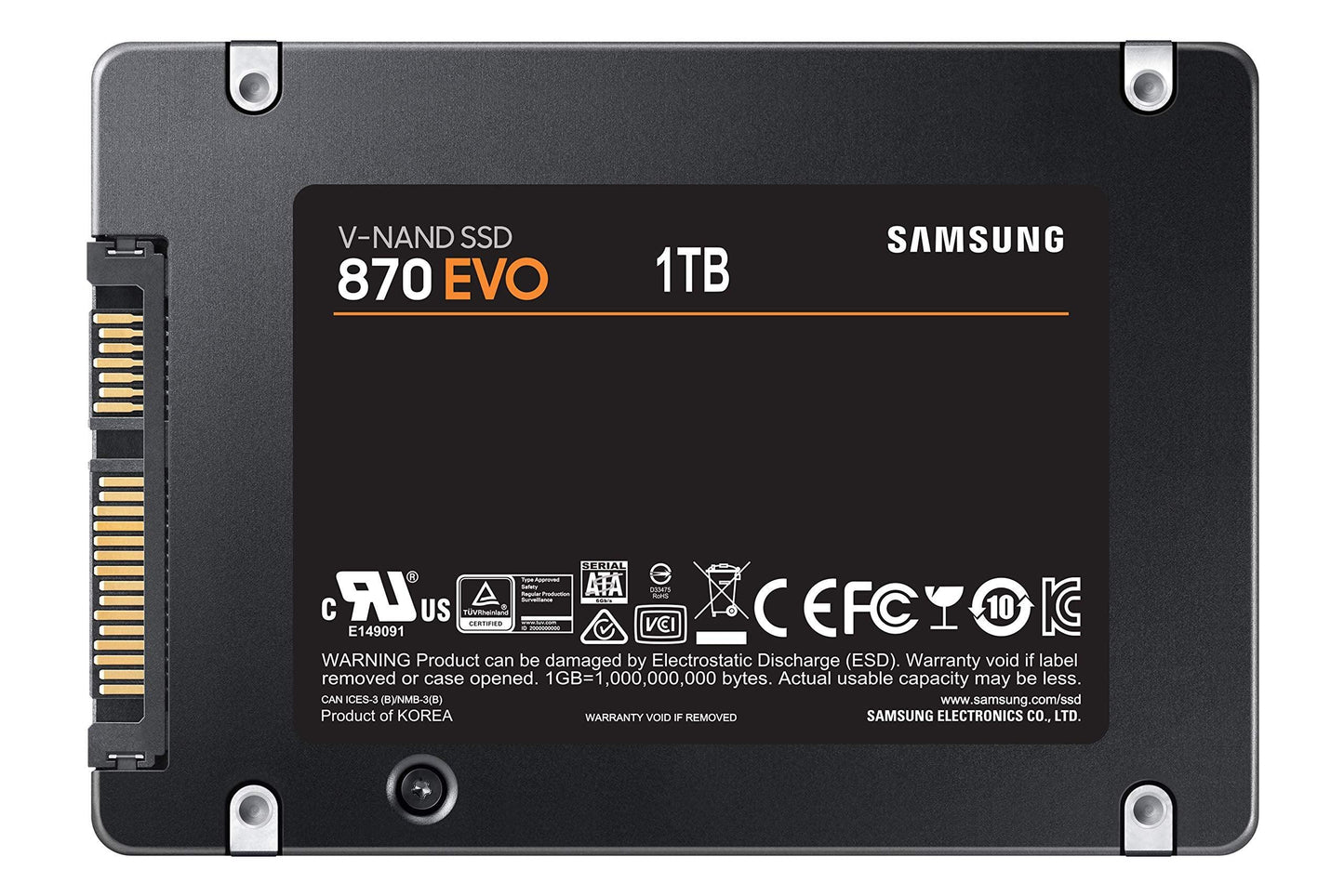 Samsung 870 EVO 1TB SATA 6.35 cm (2.5") Internal Solid State Drive (SSD) (MZ-77E1T0) - Triveni World