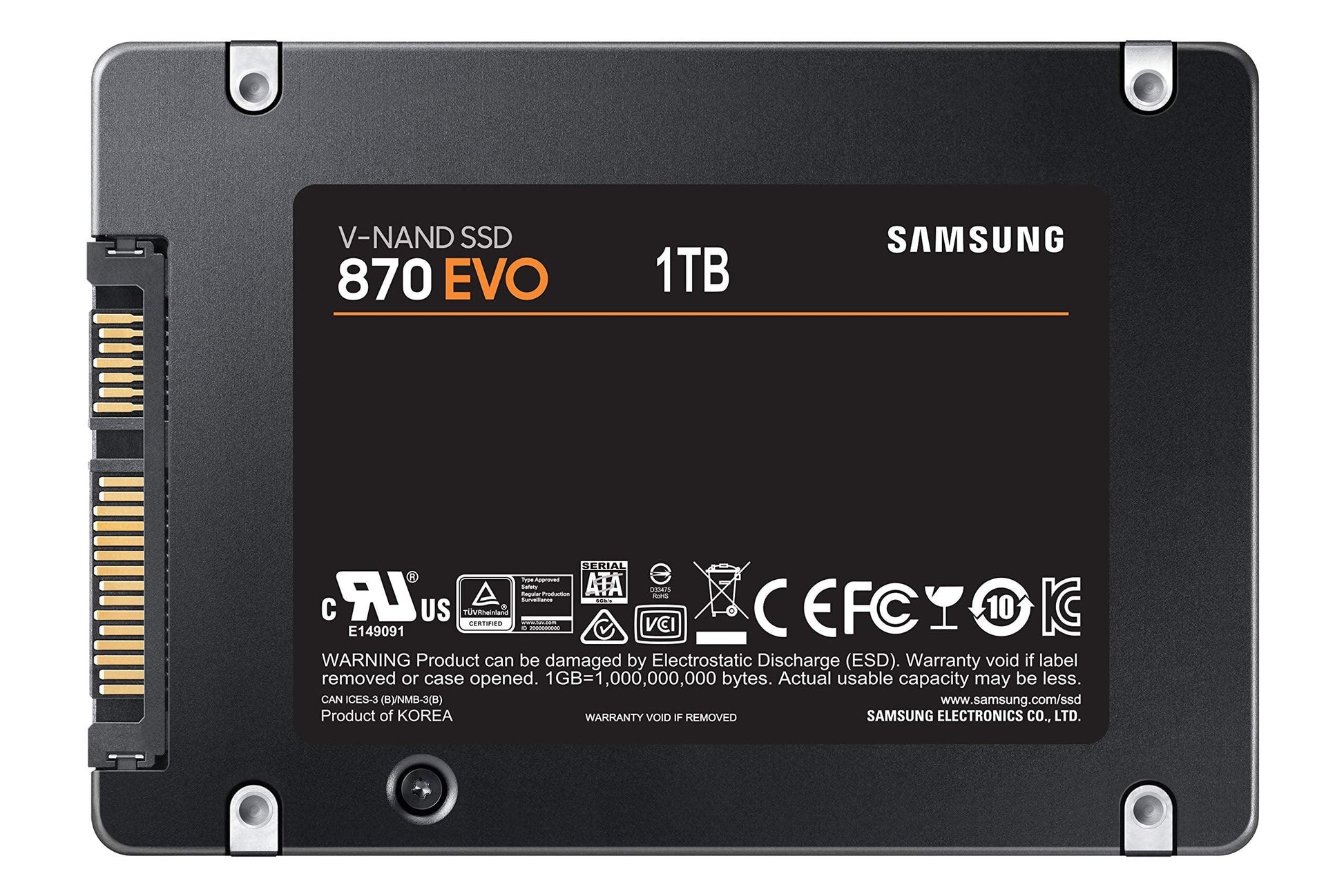 Samsung 870 EVO 1TB SATA 6.35 cm (2.5") Internal Solid State Drive (SSD) (MZ-77E1T0) - Triveni World