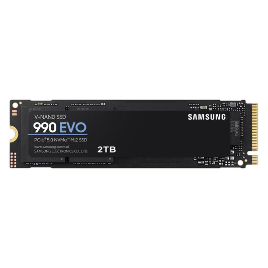 Samsung 990 EVO SSD 2TB, PCIe 5.0 x2 M.2 2280, Speeds Up-to 5,000MB/s, Upgrade Storage for PC/Laptops, HMB Technology and Intelligent Turbowrite, MZ-V9E2T0BW, Black - Triveni World