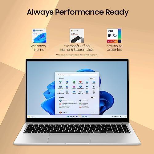 Samsung Galaxy Book3 Core i5 13th Gen 1335U - (8 GB/512 GB SSD/Windows 11 Home) Galaxy Book3 Thin and Light Laptop (15.6 Inch, Silver, 1.58 Kg, with MS Office) - Triveni World