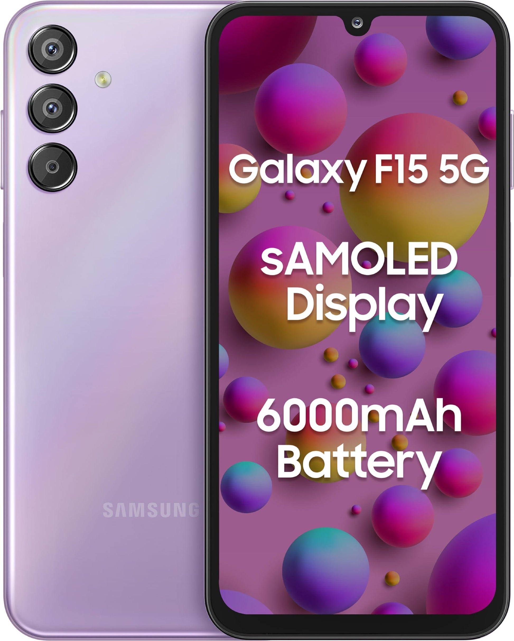 SAMSUNG Galaxy F15 5G 6GB RAM 128GB Storage (Groovy Violet) - Triveni World