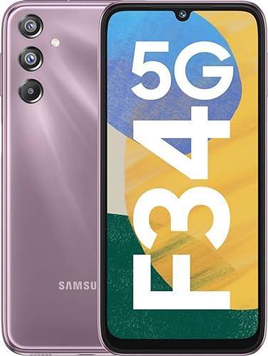 Samsung Galaxy F34 5G (Orchid Violet, 6 GB RAM, 128 GB Storage) | 50 MP No Shake Camera | Auto Night Mode | 120 Hz AMOLED Display | 4K Videos | 6000 mAh Large Battery | Dolby Atmos | Gorilla Glass 5 - Triveni World