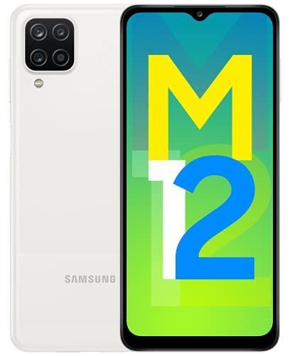 Samsung Galaxy M12 (White,4GB RAM, 64GB Storage) 6000 mAh with 8nm Processor | True 48 MP Quad Camera | 90Hz Refresh Rate - Triveni World