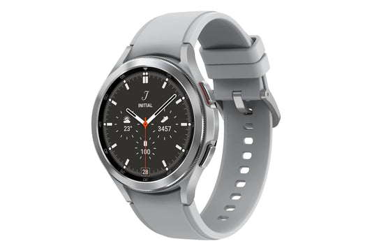 Samsung Galaxy Watch4 Classic LTE (4.6cm, Silver, Compatible with Android only) - Triveni World