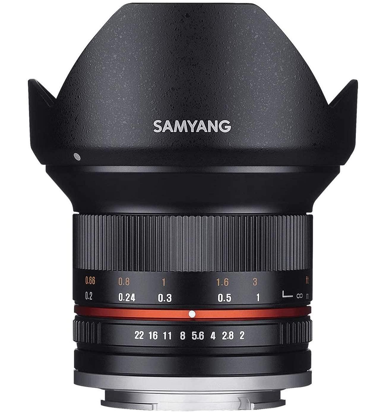 Samyang 12mm F2.0 NCS CS Photo Manual Camera Lens for Sony E Mount (Black) - Triveni World