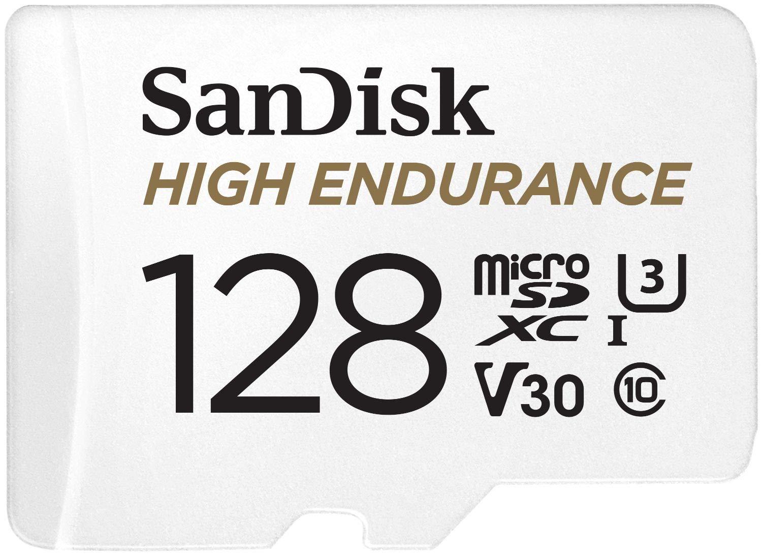 SanDisk 128GB High Endurance Video MicroSDXC Card with Adapter for Dash Cam and Home Monitoring Surveillance Systems - C10, U3, V30, 4K UHD, Micro SD Card - SDSQQNR-128G-GN6IA - Triveni World