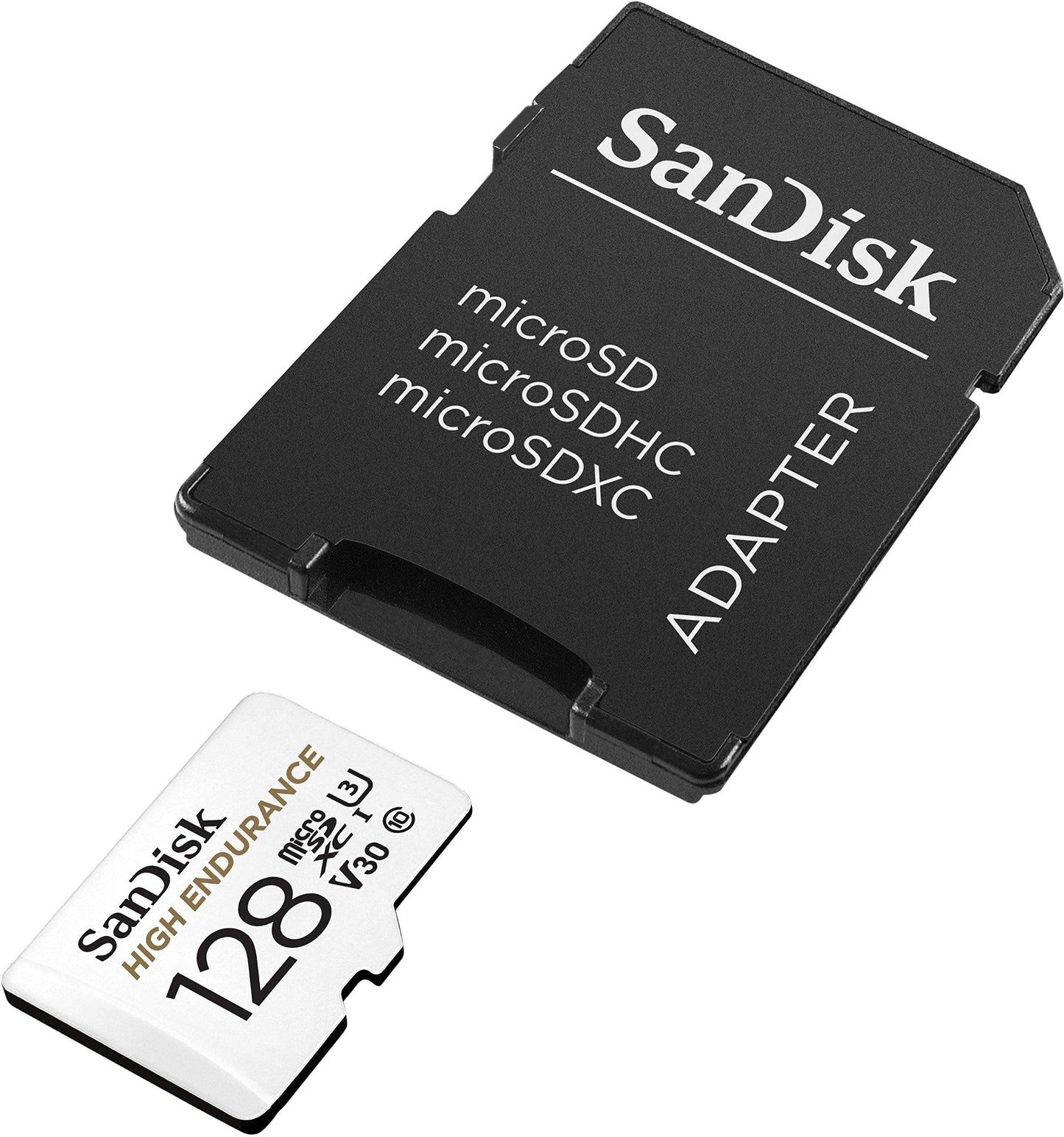 SanDisk 128GB High Endurance Video MicroSDXC Card with Adapter for Dash Cam and Home Monitoring Surveillance Systems - C10, U3, V30, 4K UHD, Micro SD Card - SDSQQNR-128G-GN6IA - Triveni World