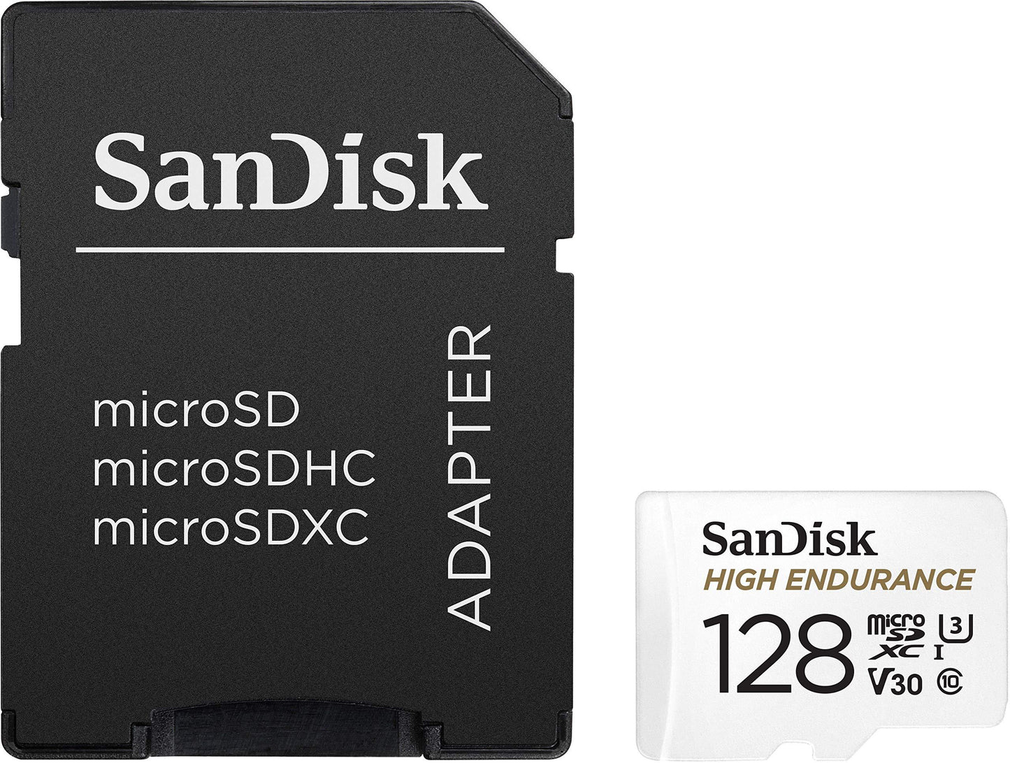 SanDisk 128GB High Endurance Video MicroSDXC Card with Adapter for Dash Cam and Home Monitoring Surveillance Systems - C10, U3, V30, 4K UHD, Micro SD Card - SDSQQNR-128G-GN6IA - Triveni World