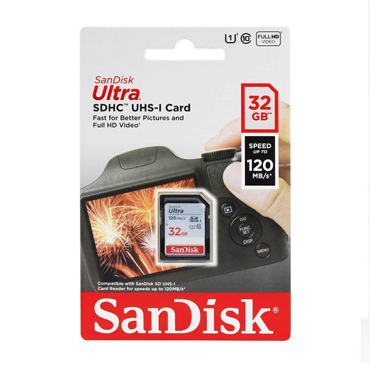 SanDisk 32GB 3-Pack Ultra SDHC UHS-I Memory Card (3x32GB) - SDSDUN4-032G-GN6IM - Triveni World