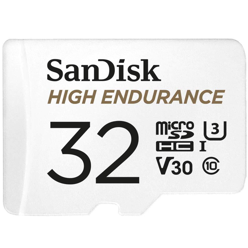 SanDisk 32GB High Endurance Video MicroSDHC Card with Adapter for Dash Cam and Home Monitoring Surveillance Systems - C10, U3, V30, 4K UHD, Micro SD Card - SDSQQNR-032G-GN6IA - Triveni World