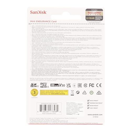 SanDisk 32GB MAX Endurance microSDHC™ Card with Adapter for 4K Video on Dashcams and Video Surveillance Cameras - Triveni World