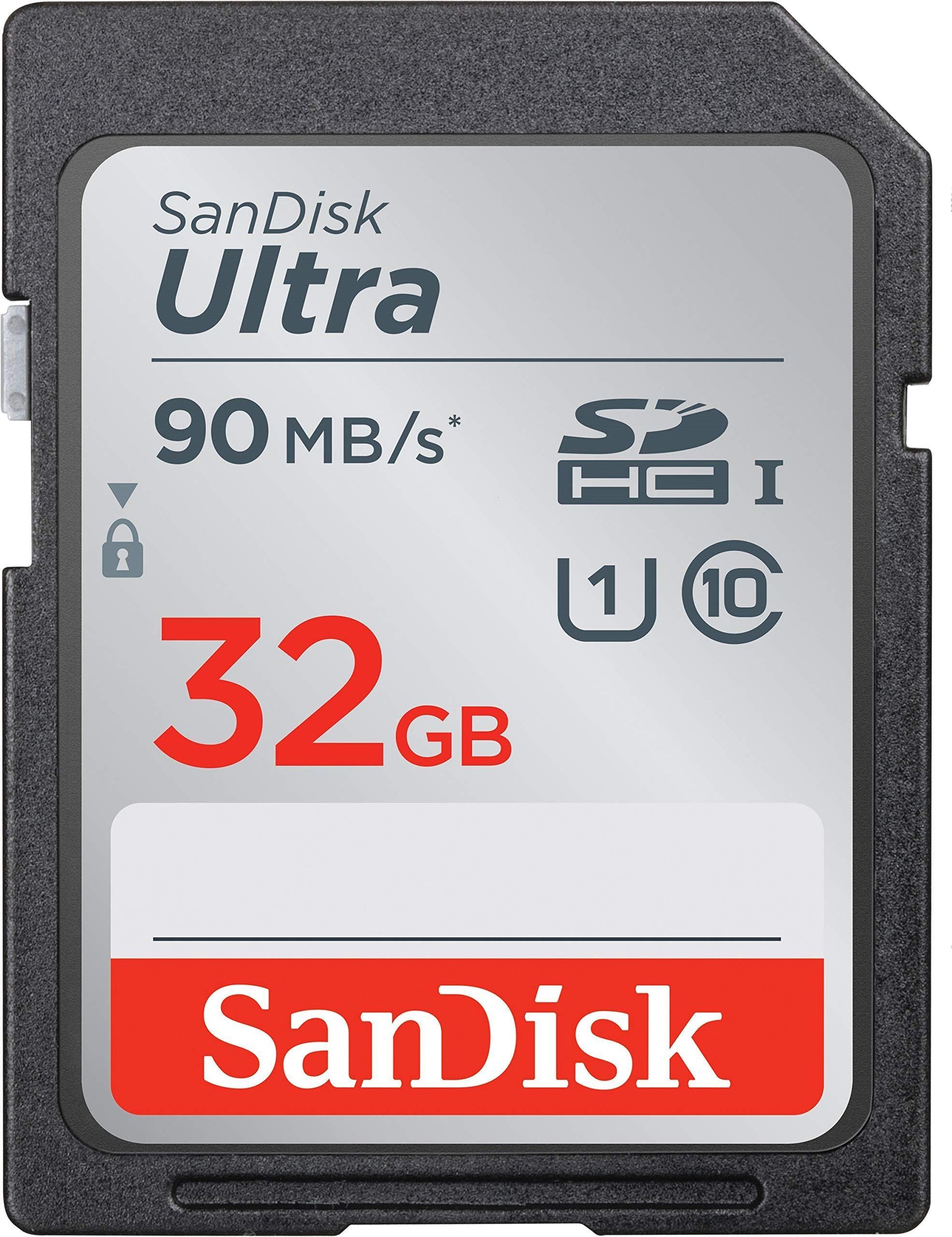 SanDisk 32GB Ultra SDHC UHS-I Memory Card - 90MB/s, C10, U1, Full HD, SD Card - SDSDUNR-032G-GN6IN - Triveni World