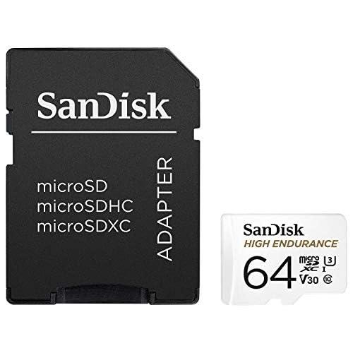 SanDisk 64GB High Endurance Video MicroSDXC Card with Adapter for Dash Cam and Home Monitoring Surveillance Systems - C10, U3, V30, 4K UHD, Micro SD Card - SDSQQNR-064G-GN6IA - Triveni World