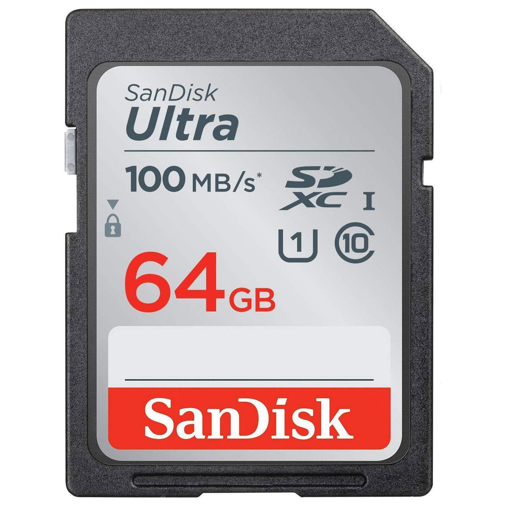 SanDisk 64GB Ultra SDXC UHS-I Memory Card - 100MB/s, C10, U1, Full HD, SD Card - SDSDUNR-064G-GN6IN - Triveni World