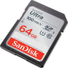 SanDisk 64GB Ultra SDXC UHS-I Memory Card - 100MB/s, C10, U1, Full HD, SD Card - SDSDUNR-064G-GN6IN - Triveni World