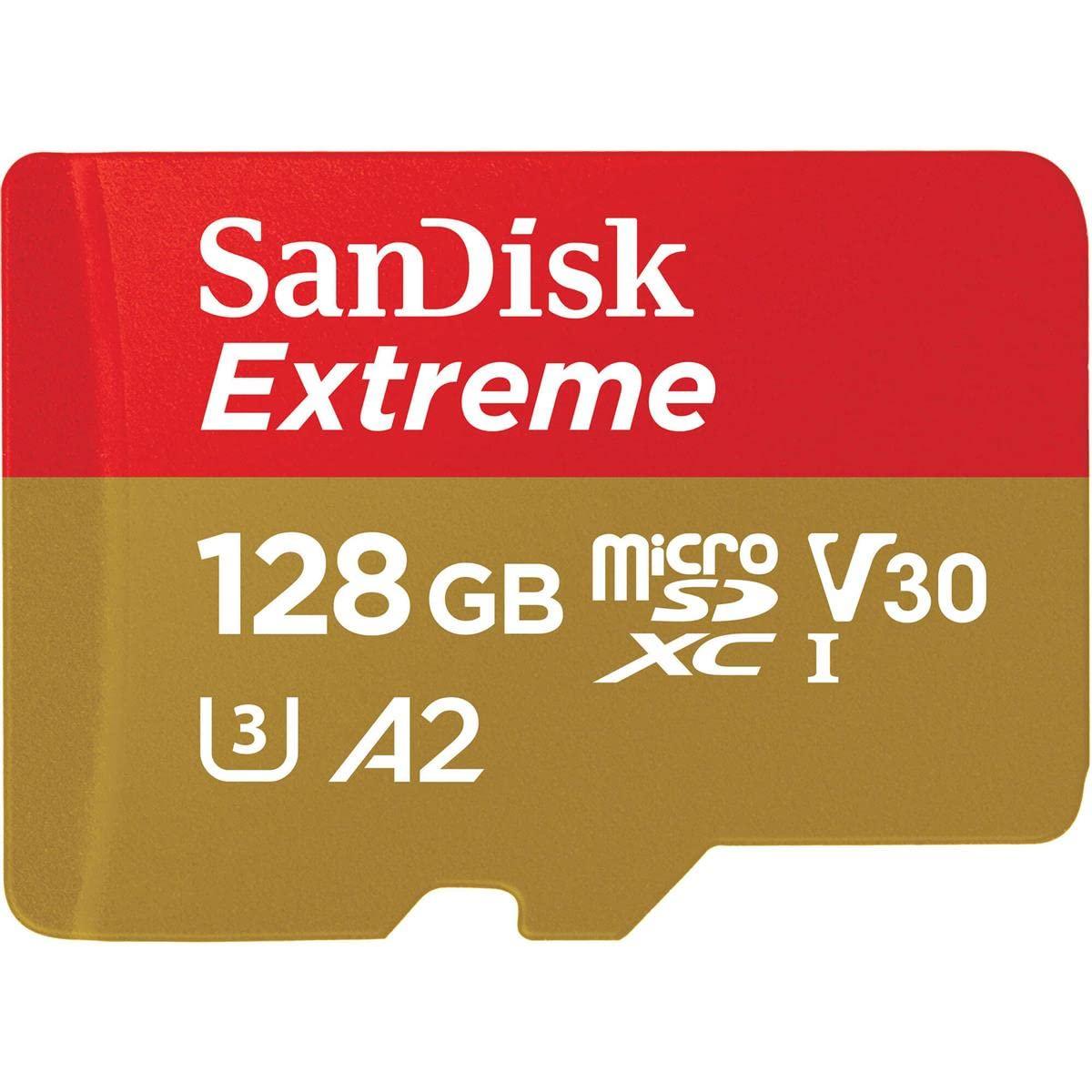 SanDisk Extreme microSD UHS I 128GB Card for Gaming, A2 Certification for Faster Game Loads, 190MB/s Read, 90MB/s Write - Triveni World