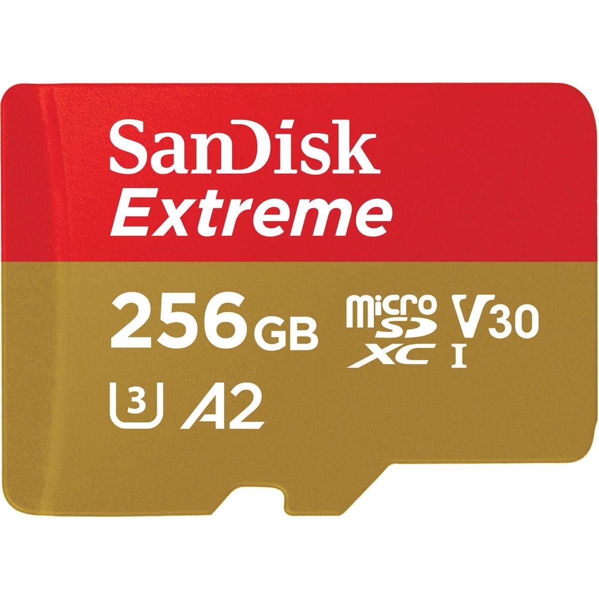 SanDisk Extreme microSD UHS I 256GB Card for Gaming, A2 Certification for Faster Game Loads, 190MB/s Read, 130MB/s Write - Triveni World