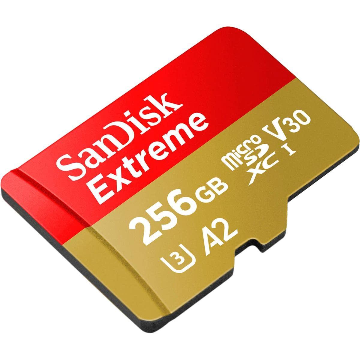 SanDisk Extreme microSD UHS I 256GB Card for Gaming, A2 Certification for Faster Game Loads, 190MB/s Read, 130MB/s Write - Triveni World