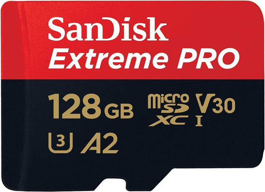 SanDisk Extreme Pro 128GB microSDXC UHS-I, V30, 200MB/s Read, 90MB/s Write, Memory Card for 4K Video on Smartphones, Action Cams and Drones - Triveni World