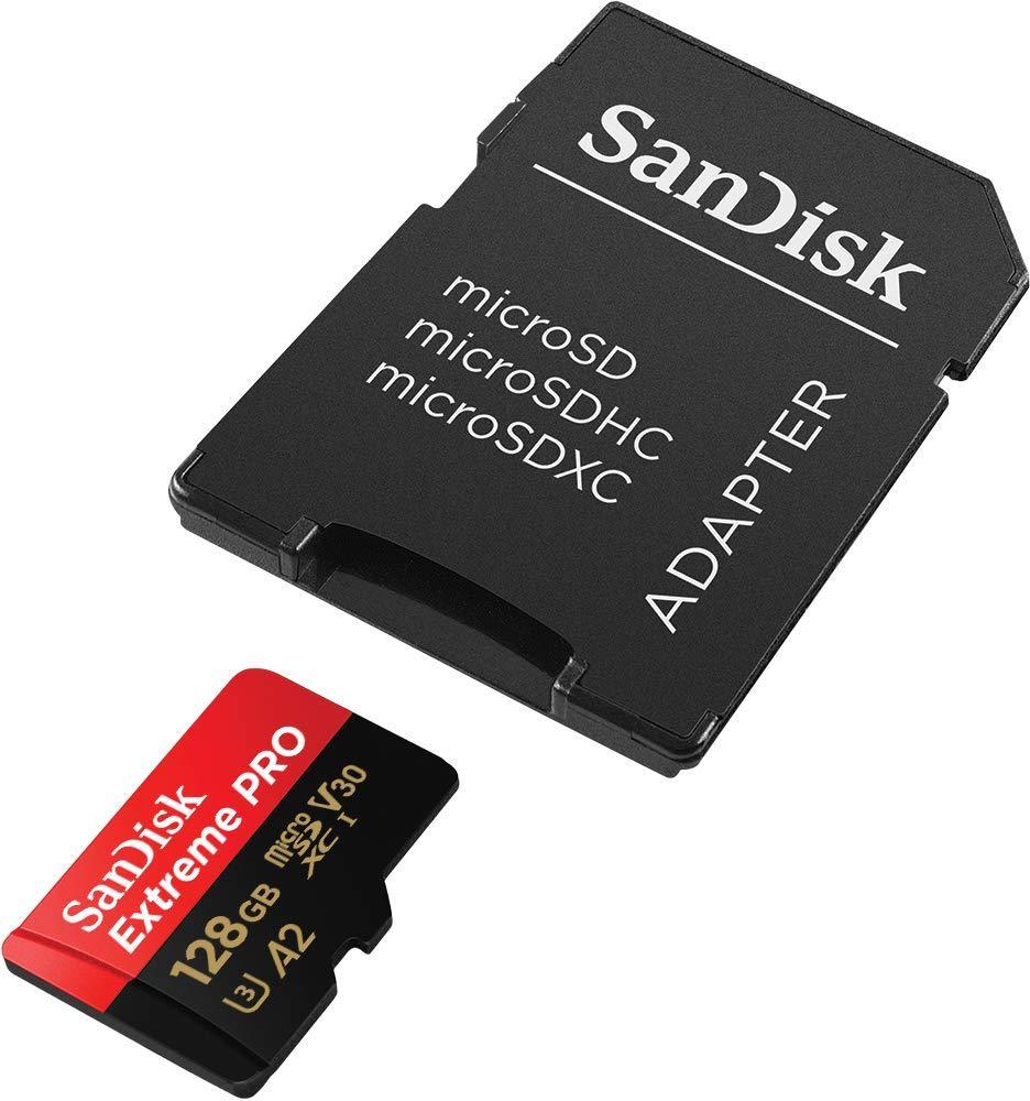 SanDisk Extreme Pro 128GB microSDXC UHS-I, V30, 200MB/s Read, 90MB/s Write, Memory Card for 4K Video on Smartphones, Action Cams and Drones - Triveni World