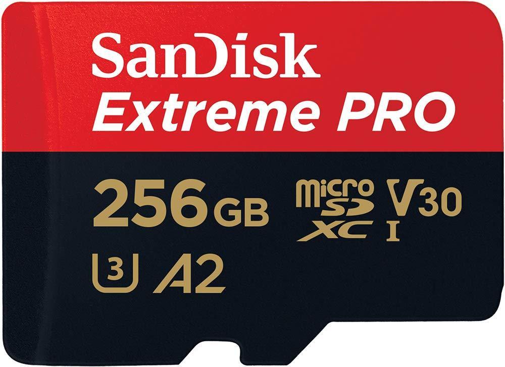 SanDisk Extreme Pro 256GB microSDXC UHS-I, V30, 200MB/s Read, 140MB/s Write, Memory Card for 4K Video on Smartphones, Action Cams and Drones - Triveni World