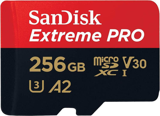 SanDisk Extreme Pro 256GB microSDXC UHS-I, V30, 200MB/s Read, 140MB/s Write, Memory Card for 4K Video on Smartphones, Action Cams and Drones - Triveni World