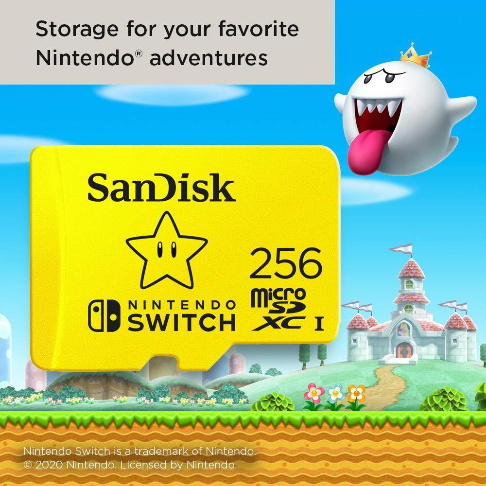 SanDisk microSDXC™ UHS-I Card for Nintendo Switch™ - 256GB, Up to 100MB/s Read; up to 90MB/s Write - Triveni World