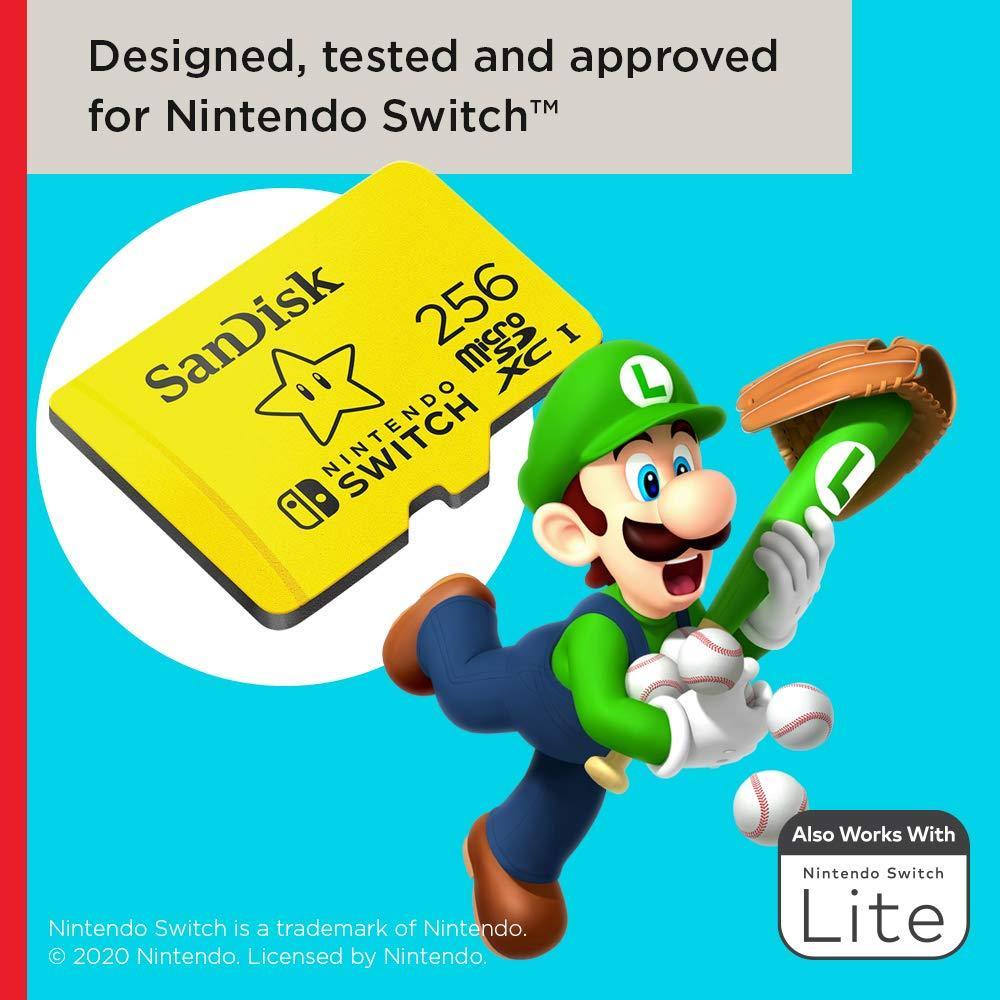 SanDisk microSDXC™ UHS-I Card for Nintendo Switch™ - 256GB, Up to 100MB/s Read; up to 90MB/s Write - Triveni World