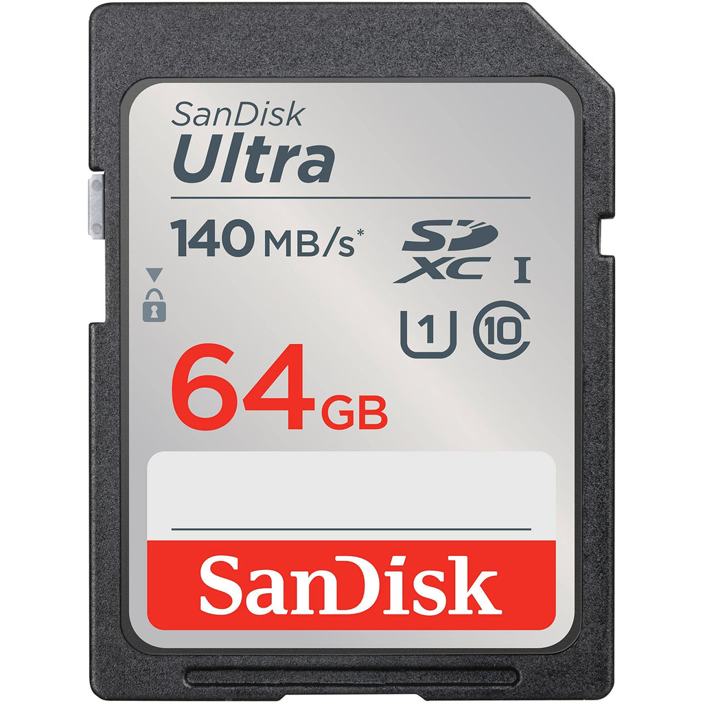 SanDisk Ultra UHS I 64GB SD Card 140MB/s for DSLR and Mirrorless Cameras, 10Y Warranty & Ultra microSD UHS-I Card 32GB, 120MB/s R - Triveni World