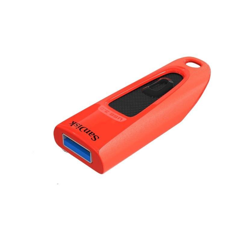 SanDisk Ultra USB 3.0 Flash Drive, CZ48 32GB, USB3.0, Stylish Sleek Design, Red - Triveni World