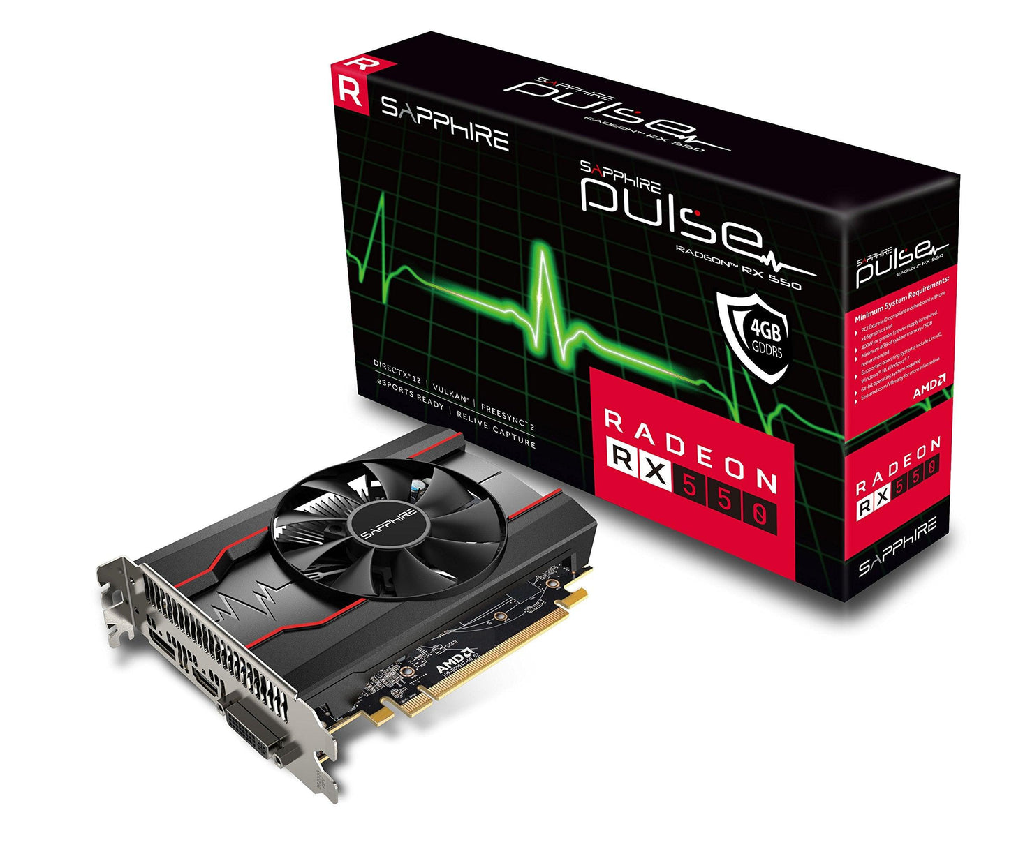 Sapphire Pulse Radeon GDDR5 pci_e RX 550 4GB HDMI/DVI-D/DP OC - Triveni World