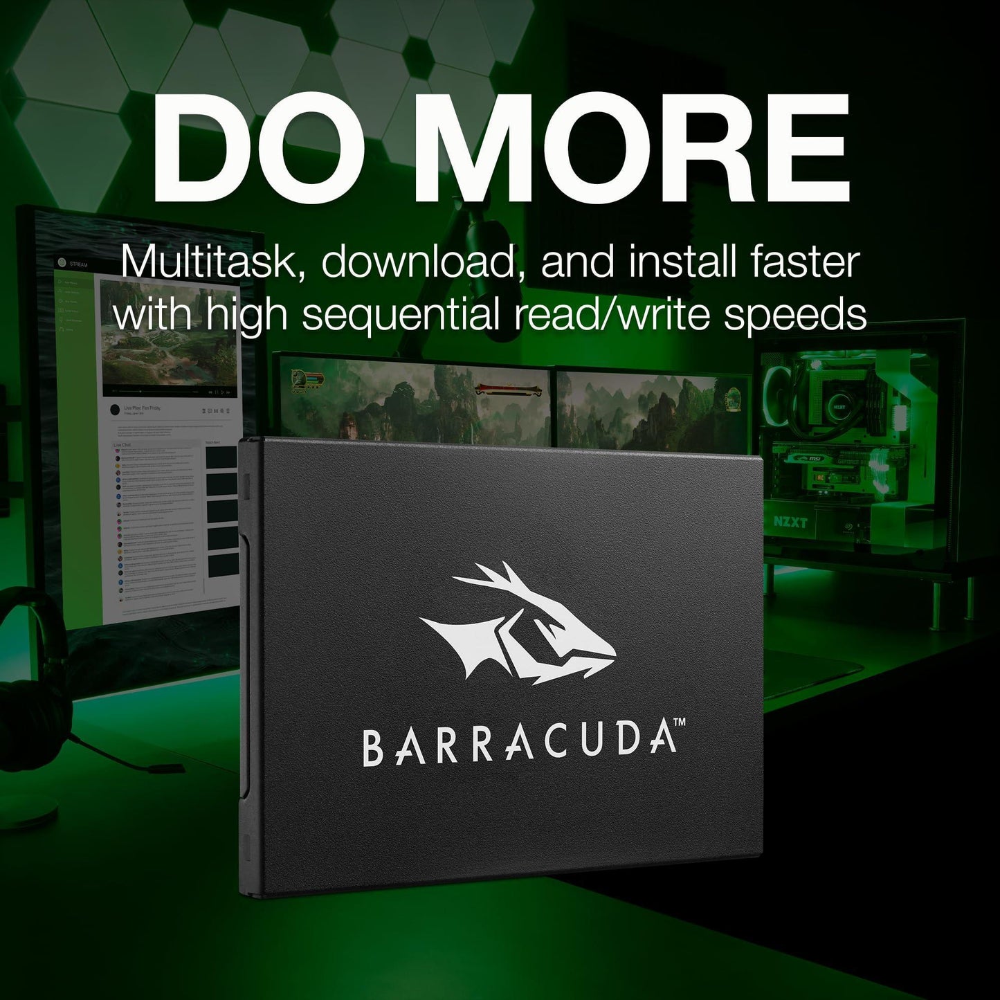 Seagate Barracuda SATA SSD 480GB Internal Solid State Drive,Black, Compatible with SATA 3Gb/s and SATA 1.5Gb/s, Included DiscWizard SeaTools Software (ZA480CV1A002) - Triveni World